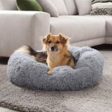 Petstuff Culcus pentru câini , rotund, gri deschis, 120 cm