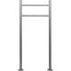 STILISTA Suport cutie poștală, 120 cm, argintiu