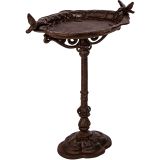 STILISTA Baie pentru păsări din fontă, 45 x 35 cm, maro anti