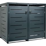 STILISTA Dulap pentru 2 coșuri de gunoi, 132 x 80 x 116 cm,