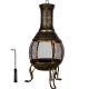 STILISTA Șemineu pentru terasă, 89 cm, bronz