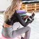 Manșete fitness reglabile MOVIT, 2x1kg, roz, neopren, cu sac