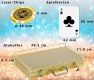 Set complet poker cu jetoane holografice și valiză aluminiu