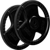 Disc cauciucat 20 kg MOVIT, orificiu 30 mm, fitness