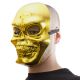Mască  craniu de Halloween, aurie