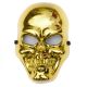 Mască  craniu de Halloween, aurie
