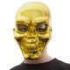 Mască  craniu de Halloween, aurie