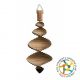 Spiral de vânt din lemn T - 40 cm