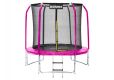 Trambulină Marimex 244 cm roz + plasă de protecție + trepte
