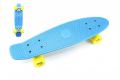 Skateboard - pennyboard 60cm - albastră, roți galbene