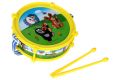 Toba Molei de plastic 20 cm + 2 bețe de tobă 2 culori