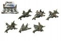 Avion militar metal/plastic 9 cm