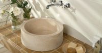 Lavoar din piatră naturală Mirus 509 de blat Ø40 Cream