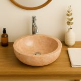 Lavoar din piatră Gemma 501 marmură lustruită Ø45cm Galben