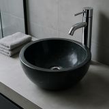 Lavoar din piatră Gemma 501 marmură lustruită Ø45cm Negru