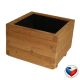 Jardinieră pătrată Thermowood 42x42x31 cm pentru terasă