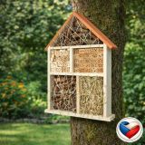Casă pentru insecte din lemn, 47x76 cm, protecție naturală