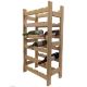 Raft de vin din lemn pentru 24 de sticle