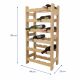 Raft de vin din lemn pentru 24 de sticle