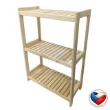 Raft din lemn, 3 rafturi, 93 x 50 x 33 cm
