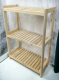 Raft din lemn, 3 rafturi, 93 x 80 x 33 cm