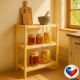 Raft din lemn, 3 rafturi, 93 x 80 x 33 cm