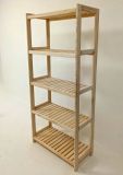 Raft din lemn, 5 rafturi, 173 x 70 x 33 cm