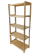 Raft din lemn, 5 rafturi, 173 x 70 x 33 cm
