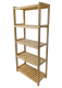 Raft din lemn, 5 rafturi, 173 x 80 x 33 cm