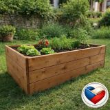 Pat supraînălțat din lemn 163 x 78 x 42 cm