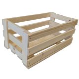 Cutie depozitare din lemn natur, 23x8x15 cm, fără finisaj