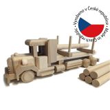 Camion din lemn masiv de fag, fără tratament, fabricat în Č