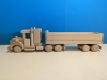 Camion decorativ din lemn de fag, model american, 48x10x12cm