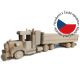 Camion decorativ din lemn de fag, model american, 48x10x12cm