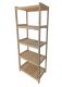 Raft depozitare din pin, 5 polițe, 80x173x43 cm, fără finisă