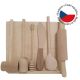 Set bucătărie din lemn natural, 7 ustensile, fag