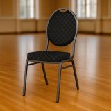 Scaun de congres din metal MONZA- negru