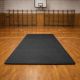 Saltea gimnastică EVA 210×110 cm, neagră, netedă/drumată