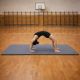 Saltea fitness EVA 210x110 cm, gri, netedă și striată