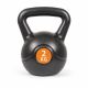 Kettlebell fitness 2 kg, mâner ergonomic, plastic/ciment