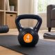 Kettlebell fitness 4 kg, plastic rezistent, design modern