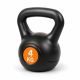 Kettlebell fitness 4 kg, plastic rezistent, design modern