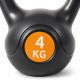 Kettlebell fitness 4 kg, plastic rezistent, design modern