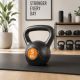Kettlebell fitness 5 kg cu mâner antiderapant