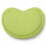 Perna yoga semilună verde cu coji de hrișcă, husă bumbac