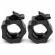 Coliere rapide pentru haltere, 50/51 mm, set 2 bucăți, negru