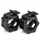 Coliere rapide pentru haltere, 50/51 mm, set 2 bucăți, negru
