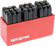 Ștampile, litere - 6 mm, 27 buc