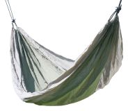 Hamac NYLON 275x137cm, verde-maro