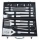 Set de instrumente pentru grătar,carcasa ALU de 18 buc